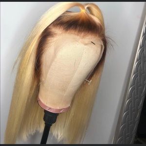 Blonde frontal wig